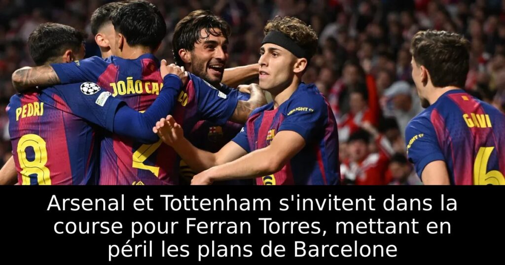 Arsenal et Tottenham s&rsquo;invitent dans la course pour Ferran Torres, mettant en péril les plans de Barcelone