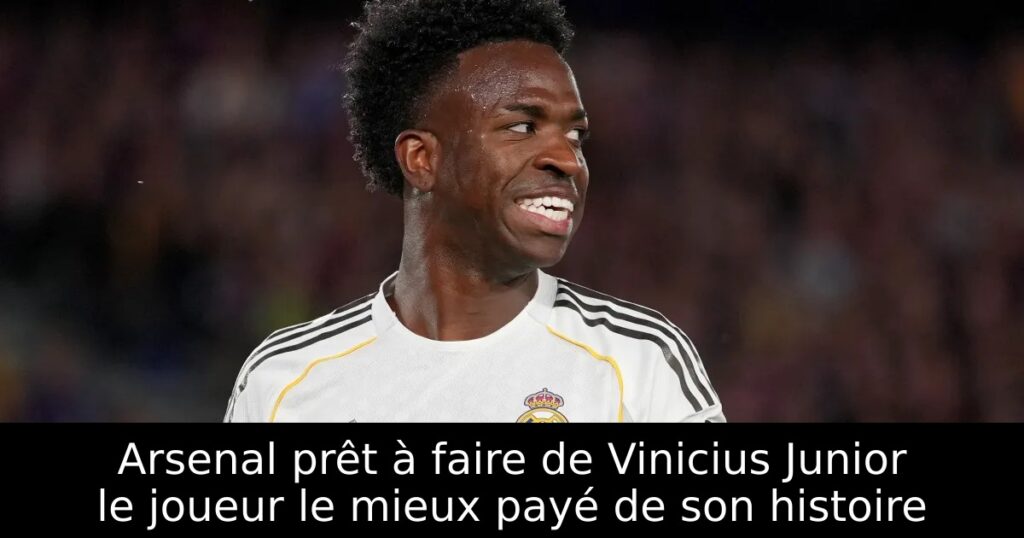 Arsenal prêt à faire de Vinicius Junior le joueur le mieux payé de son histoire