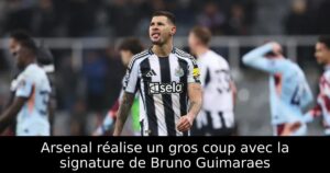 Arsenal réalise un gros coup avec la signature de Bruno Guimaraes
