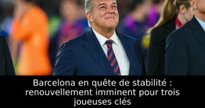 Barcelona en quête de stabilité : renouvellement imminent pour trois joueuses clés