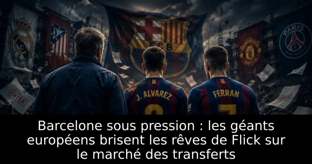 Barcelone sous pression : les géants européens brisent les rêves de Flick sur le marché des transferts
