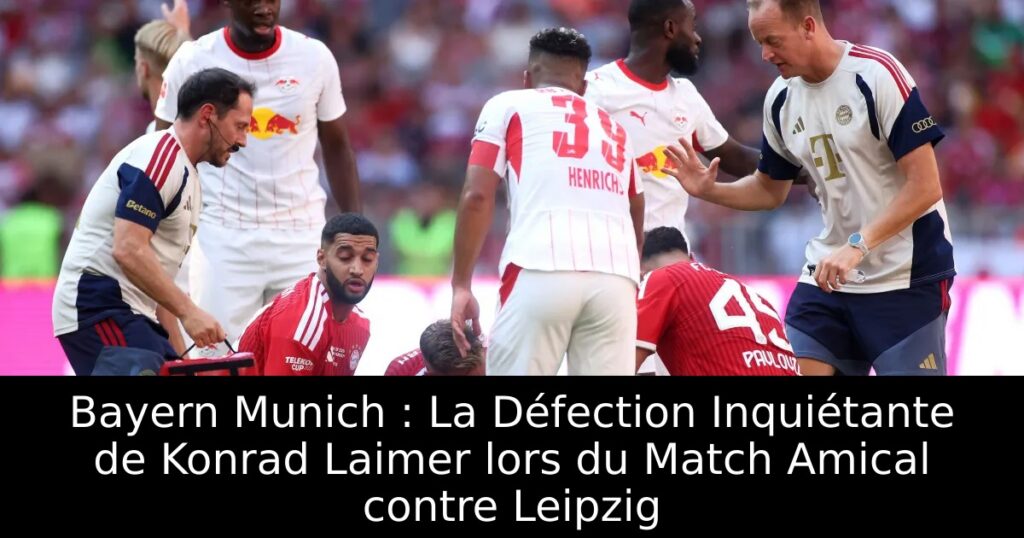 Bayern Munich : La Défection Inquiétante de Konrad Laimer lors du Match Amical contre Leipzig
