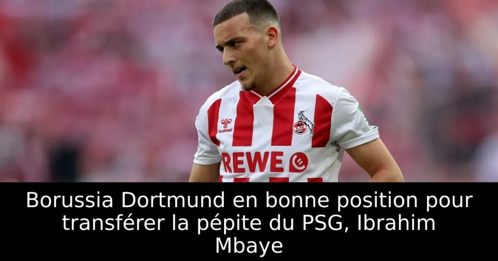 Borussia Dortmund en bonne position pour transférer la pépite du PSG, Ibrahim Mbaye