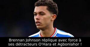Brennan Johnson réplique avec force à ses détracteurs O&rsquo;Hara et Agbonlahor !