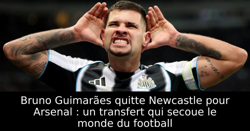 Bruno Guimarães quitte Newcastle pour Arsenal : un transfert qui secoue le monde du football
