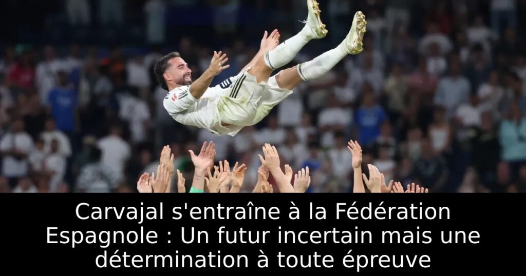 Carvajal s&rsquo;entraîne à la Fédération Espagnole : Un futur incertain mais une détermination à toute épreuve