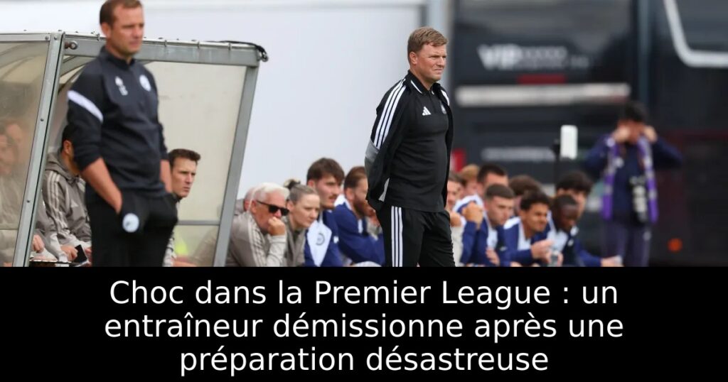 Choc dans la Premier League : un entraîneur démissionne après une préparation désastreuse