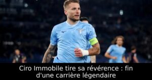 Ciro Immobile tire sa révérence : fin d&rsquo;une carrière légendaire