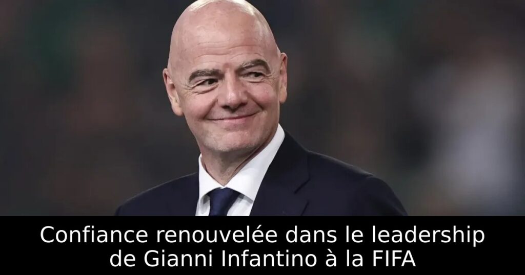 Confiance renouvelée dans le leadership de Gianni Infantino à la FIFA