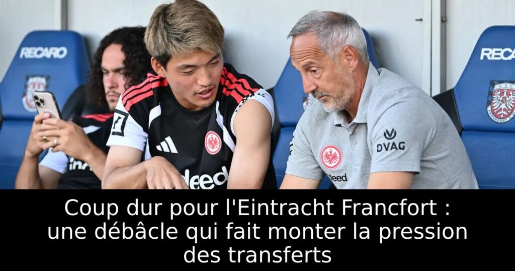 Coup dur pour l&rsquo;Eintracht Francfort : une débâcle qui fait monter la pression des transferts