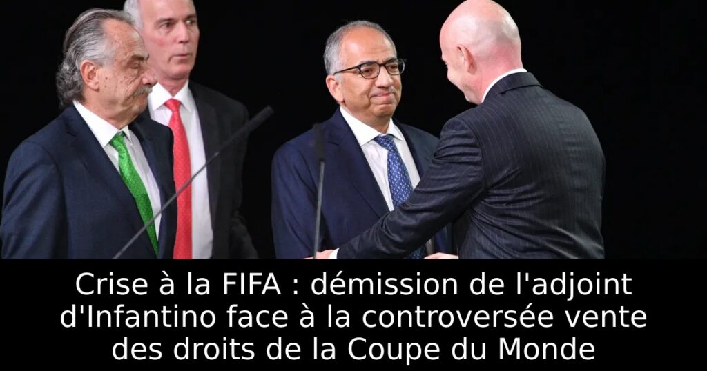 Crise à la FIFA : démission de l&rsquo;adjoint d&rsquo;Infantino face à la controversée vente des droits de la Coupe du Monde
