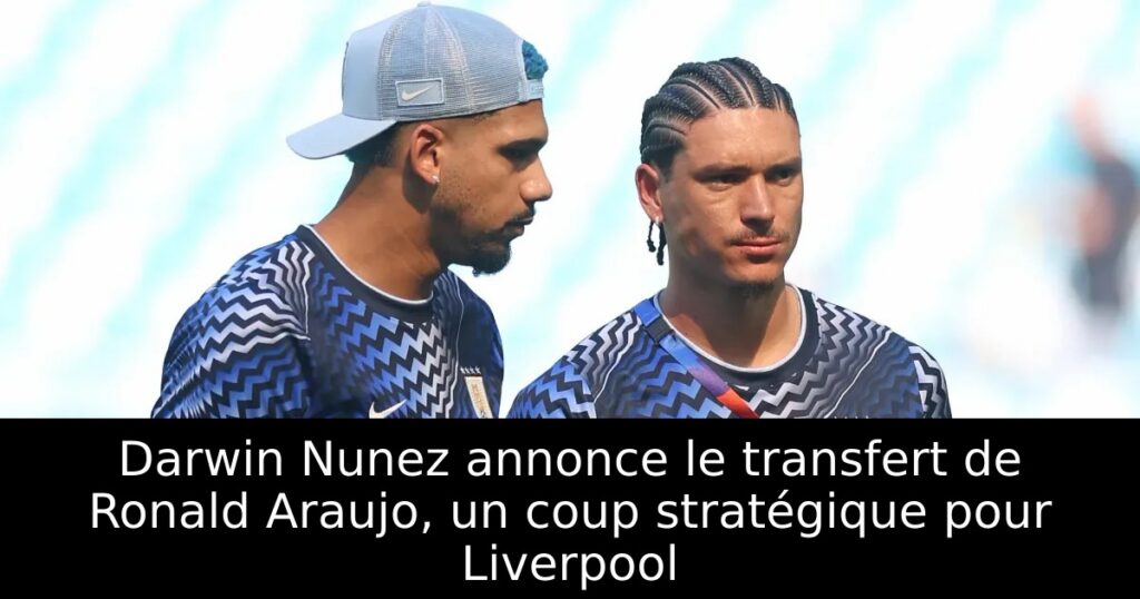 Darwin Nunez annonce le transfert de Ronald Araujo, un coup stratégique pour Liverpool