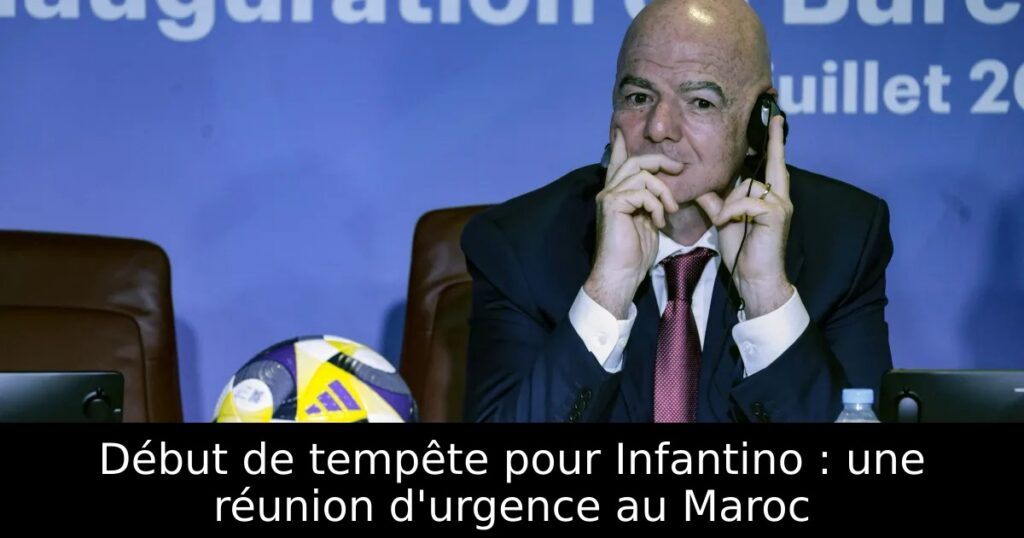 Début de tempête pour Infantino : une réunion d&rsquo;urgence au Maroc