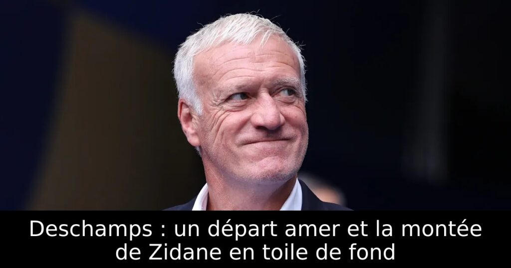 Deschamps : un départ amer et la montée de Zidane en toile de fond