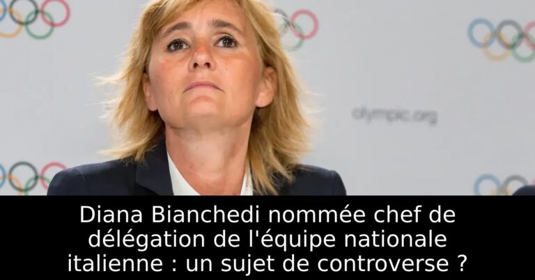 Diana Bianchedi nommée chef de délégation de l'équipe nationale italienne : un sujet de controverse ?