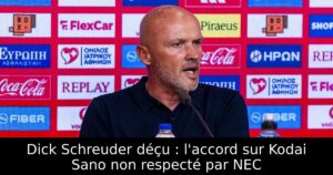 Dick Schreuder déçu : l&rsquo;accord sur Kodai Sano non respecté par NEC