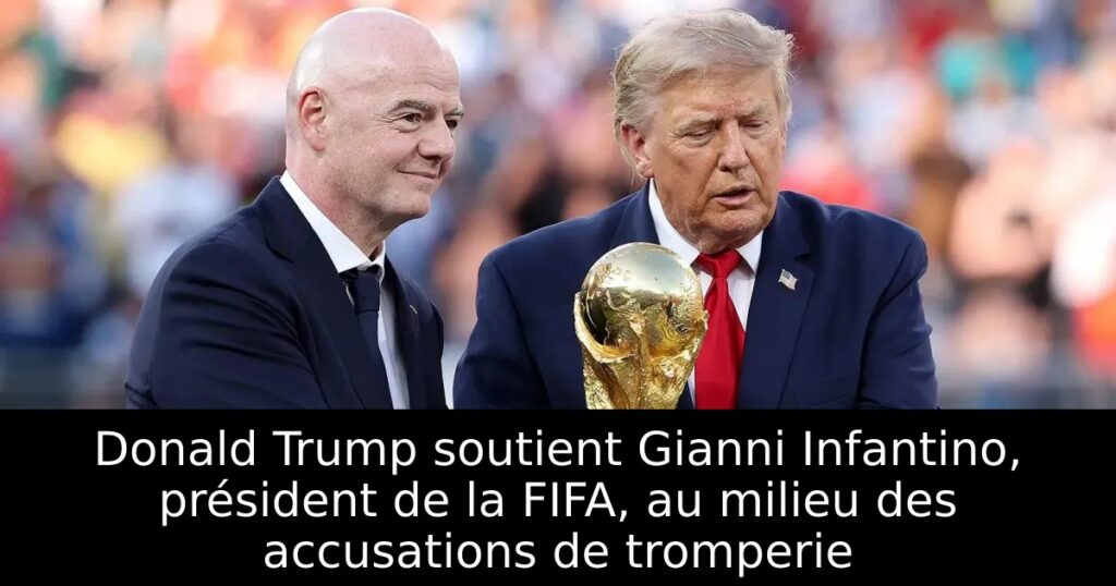 Donald Trump soutient Gianni Infantino, président de la FIFA, au milieu des accusations de tromperie