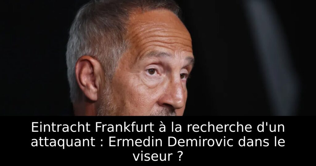 Eintracht Frankfurt à la recherche d&rsquo;un attaquant : Ermedin Demirovic dans le viseur ?