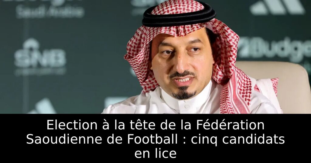 Election à la tête de la Fédération Saoudienne de Football : cinq candidats en lice