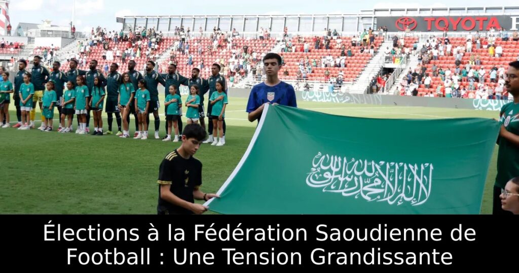 Élections à la Fédération Saoudienne de Football : Une Tension Grandissante