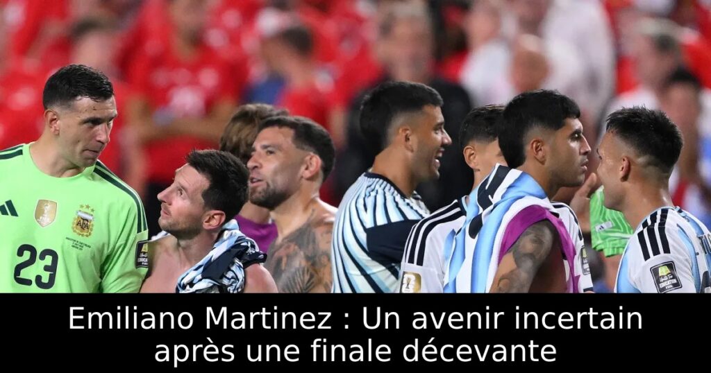 Emiliano Martinez : Un avenir incertain après une finale décevante