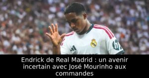 Endrick de Real Madrid : un avenir incertain avec José Mourinho aux commandes