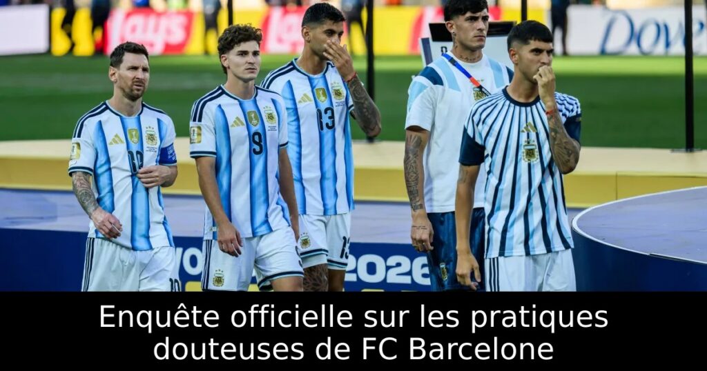 Enquête officielle sur les pratiques douteuses de FC Barcelone
