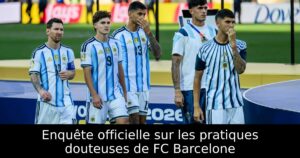 Enquête officielle sur les pratiques douteuses de FC Barcelone