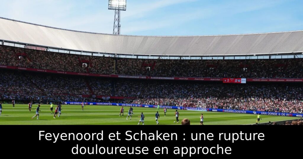 Feyenoord et Schaken : une rupture douloureuse en approche