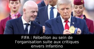 FIFA : Rébellion au sein de l&rsquo;organisation suite aux critiques envers Infantino
