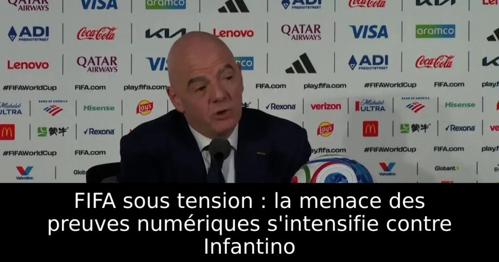 FIFA sous tension : la menace des preuves numériques s&rsquo;intensifie contre Infantino
