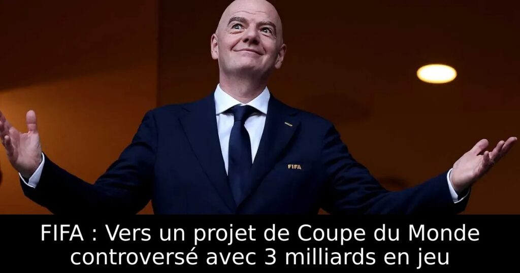 FIFA : Vers un projet de Coupe du Monde controversé avec 3 milliards en jeu