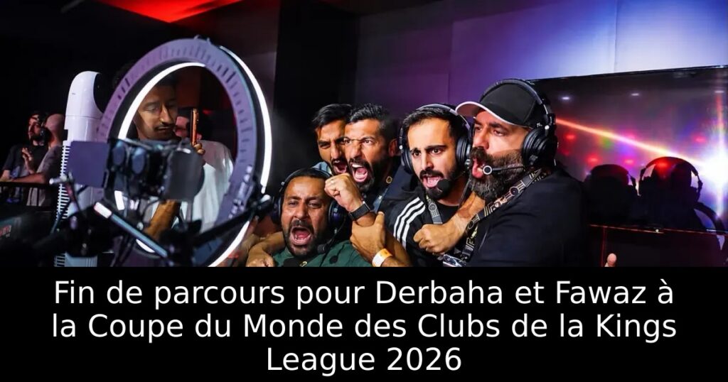 Fin de parcours pour Derbaha et Fawaz à la Coupe du Monde des Clubs de la Kings League 2026