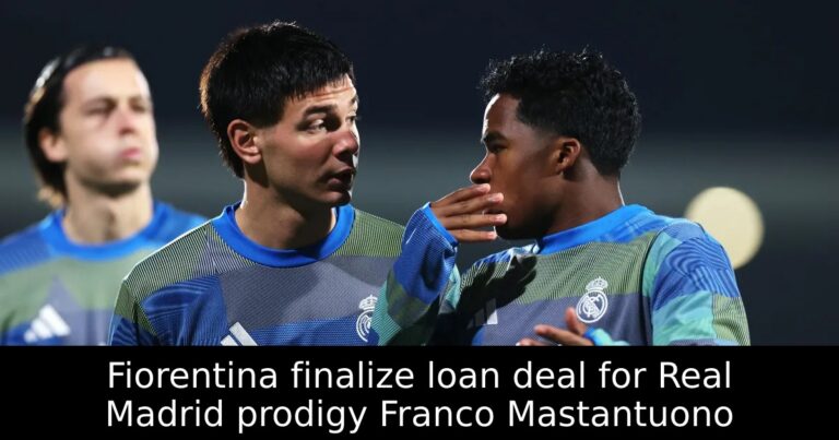 Fiorentina finalize loan deal for Real Madrid prodigy Franco Mastantuono