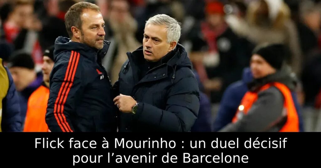 Flick face à Mourinho : un duel décisif pour l’avenir de Barcelone
