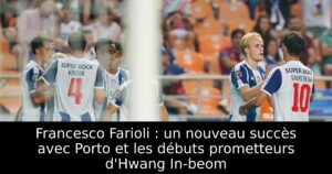 Francesco Farioli : un nouveau succès avec Porto et les débuts prometteurs d&rsquo;Hwang In-beom