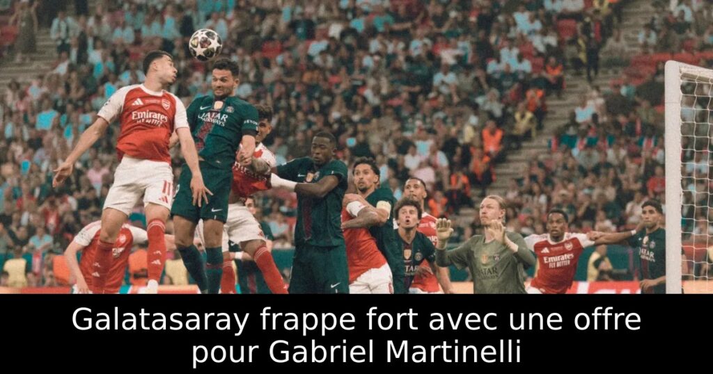 Galatasaray frappe fort avec une offre pour Gabriel Martinelli