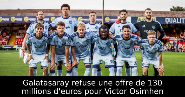 Galatasaray refuse une offre de 130 millions d'euros pour Victor Osimhen