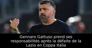 Gennaro Gattuso prend ses responsabilités après la défaite de la Lazio en Coppa Italia