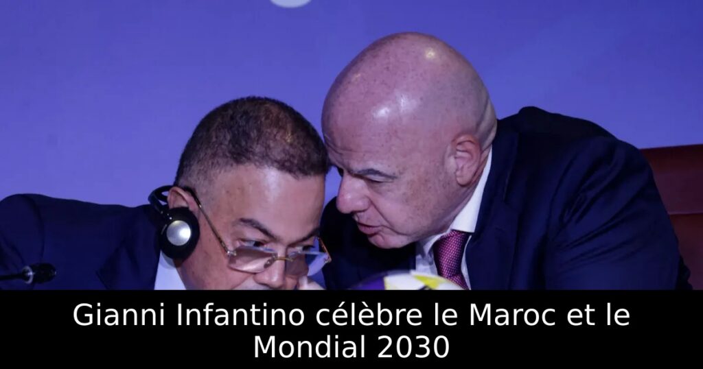Gianni Infantino célèbre le Maroc et le Mondial 2030
