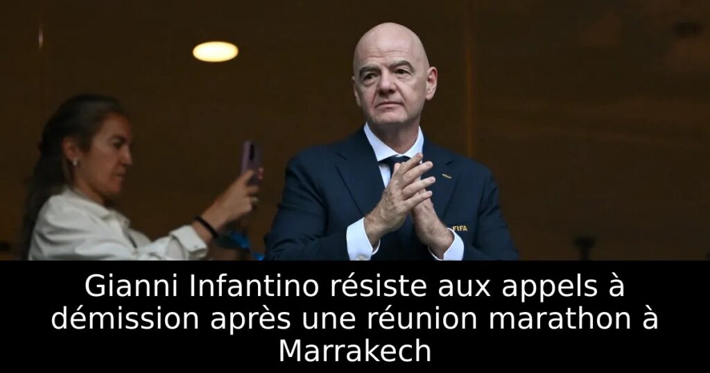 Gianni Infantino résiste aux appels à démission après une réunion marathon à Marrakech