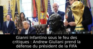 Gianni Infantino sous le feu des critiques : Andrew Giuliani prend la défense du président de la FIFA