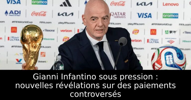 Gianni Infantino sous pression : nouvelles révélations sur des paiements controversés
