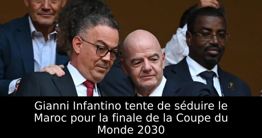 Gianni Infantino tente de séduire le Maroc pour la finale de la Coupe du Monde 2030