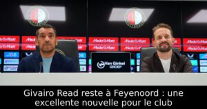 Givairo Read reste à Feyenoord : une excellente nouvelle pour le club