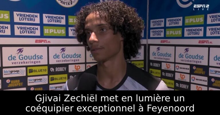 Gjivai Zechiël met en lumière un coéquipier exceptionnel à Feyenoord