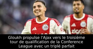 Gloukh propulse l&rsquo;Ajax vers le troisième tour de qualification de la Conference League avec un triplé parfait
