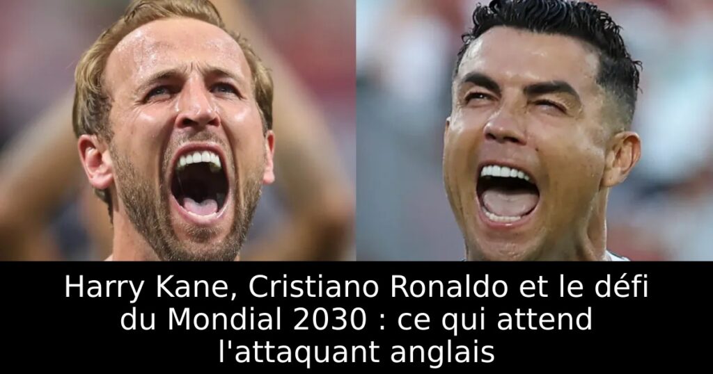 Harry Kane, Cristiano Ronaldo et le défi du Mondial 2030 : ce qui attend l&rsquo;attaquant anglais