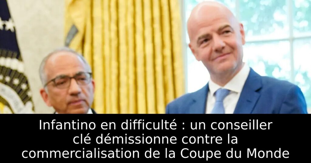Infantino en difficulté : un conseiller clé démissionne contre la commercialisation de la Coupe du Monde