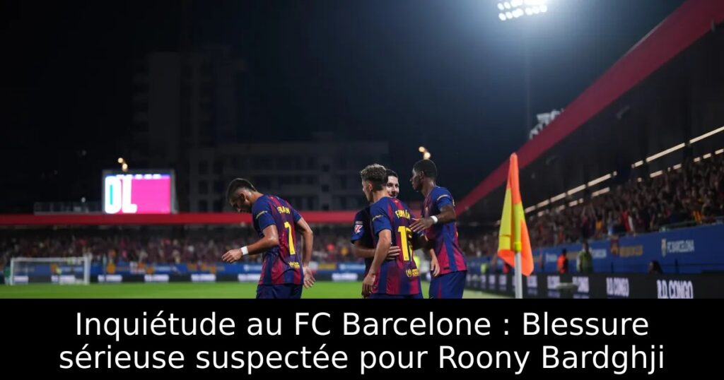 Inquiétude au FC Barcelone : Blessure sérieuse suspectée pour Roony Bardghji